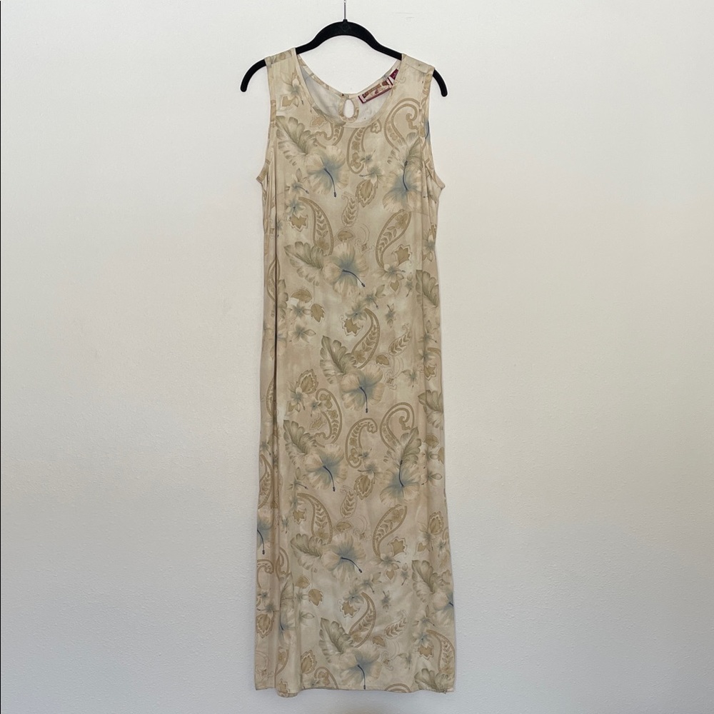 Caribbean Joe Cream Paisley Maxi Dress